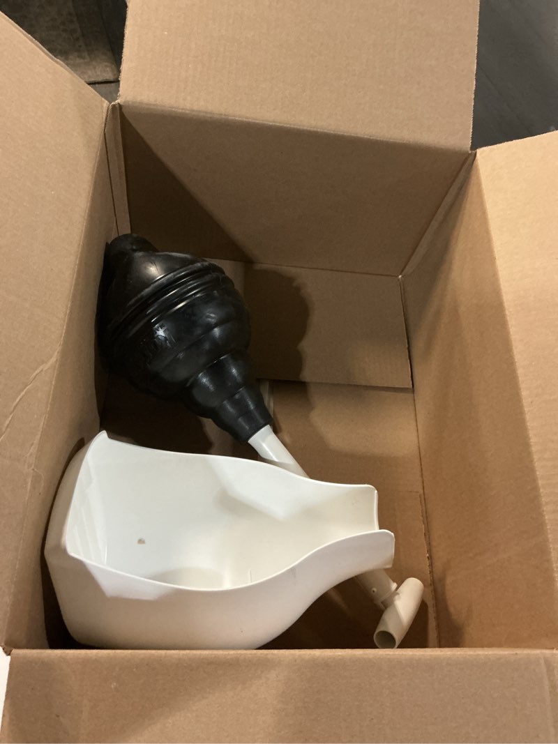 Condition photo showing As Is for Korky BeehiveMAX Hideaway - Heavy Duty Toilet Plunger with Holder - Drip Free Carry - Seals All Bowl Shapes – Powerful Clog Removal, 97-5 White