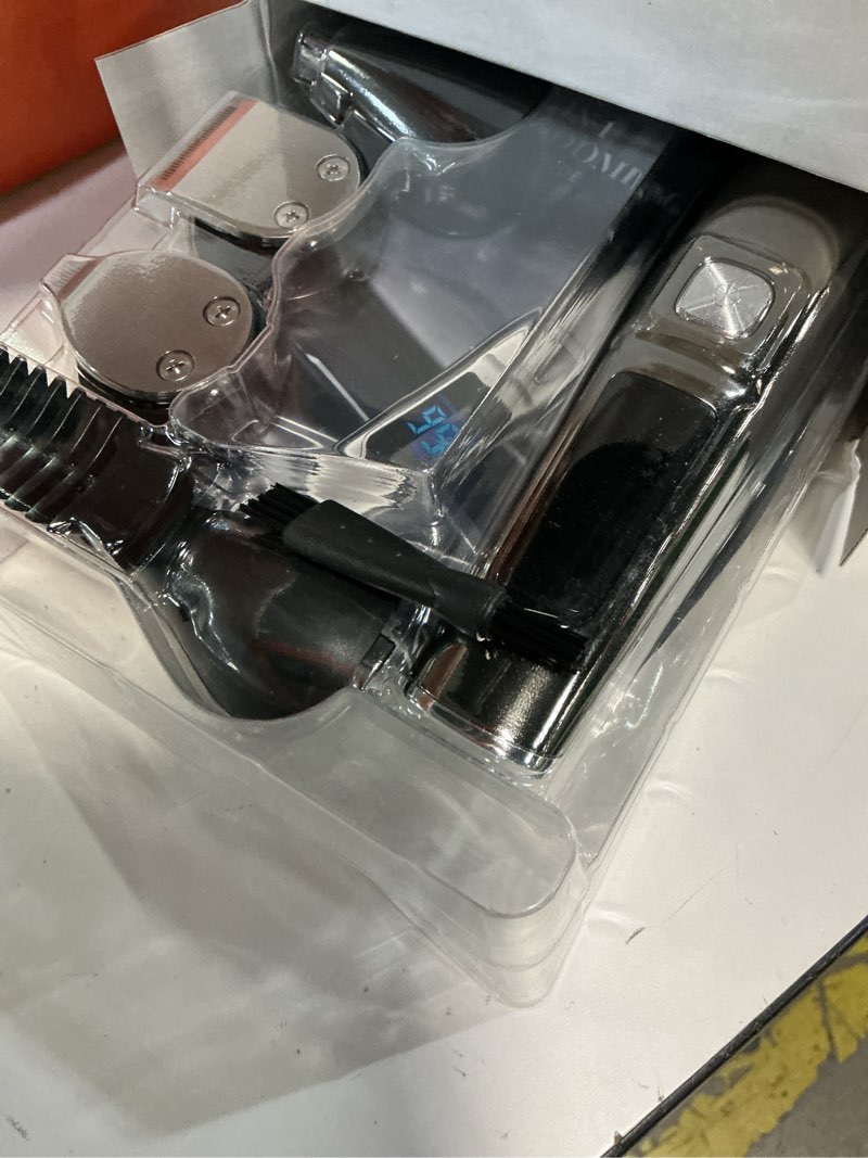 Condition photo showing Good Condition for ufree beard trimmer for men, waterproof electric razor, grooming kit | stainless steel blades, six interchangeable heads, wet and dry use, usb rechargeable, for face body nose ear trimming, silver