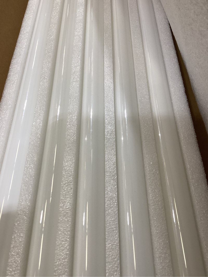 Condition photo showing New/Like New for F32T8/841 32W 48 Inch T8 Fluorescent Tube Light Bulb, T8 Fluorescent Bulbs 4 Foot, 4ft Light Bulb, 4100K Cool White, 2850 Lumens, G13 Medium Bi-Pin Base,10 Pack T8 32W 10Pack 4100K