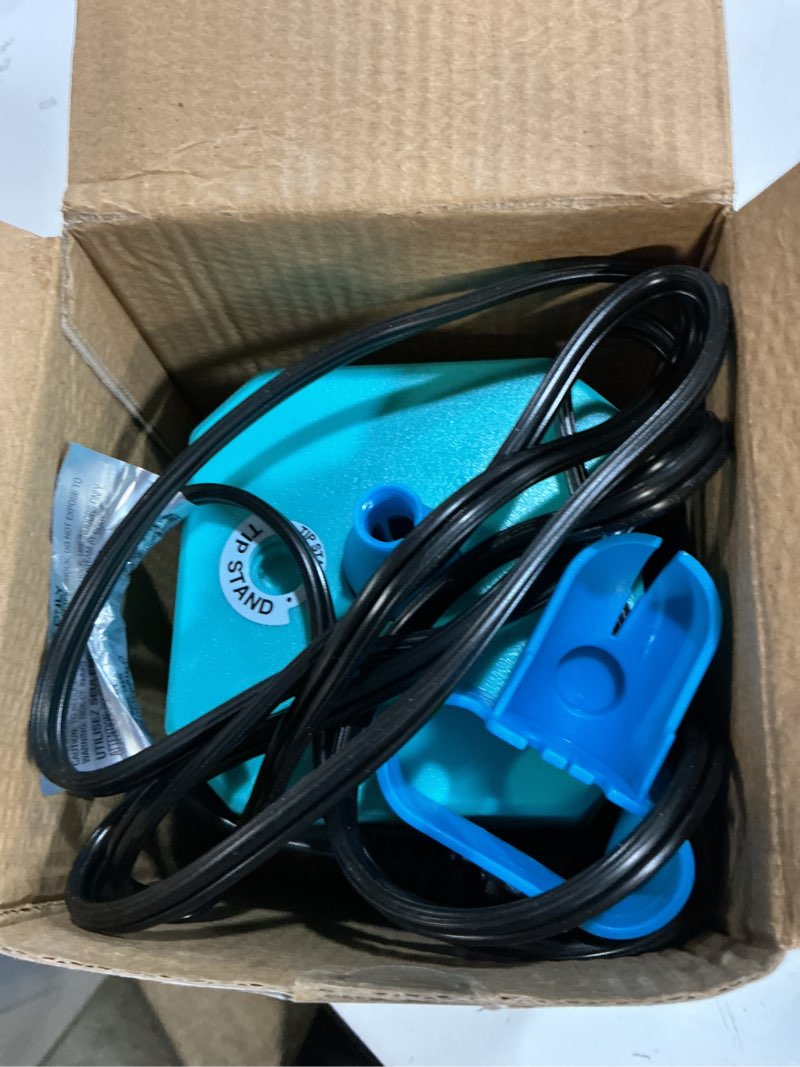 Condition photo showing Good Condition for 7" blue electric balloon inflator, with extendable tip and balloon knotter, by way to celebrate