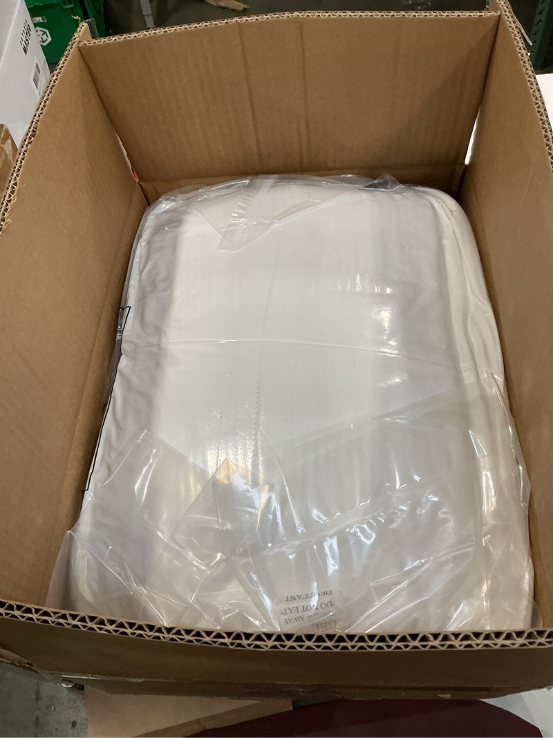 Condition photo showing New/Like New for KUB Cotton Mattress Topper, Queen, Cooling Cotton Pillow Top with 8-21 Inch Deep Pocket, 3D Snow Down Alternative Fill, Breathable Fluffy Mattress Pad Cover (White, Queen 80 * 60inch) White Queen