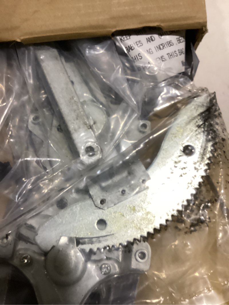 Condition photo showing As Is for a-premium front driver side power window regulator with motor assembly fit for chevy cruze 2011-2015, chevy cruze limited 2016 - with 7 pins motor (with auto up and down function), replaces # 94532757