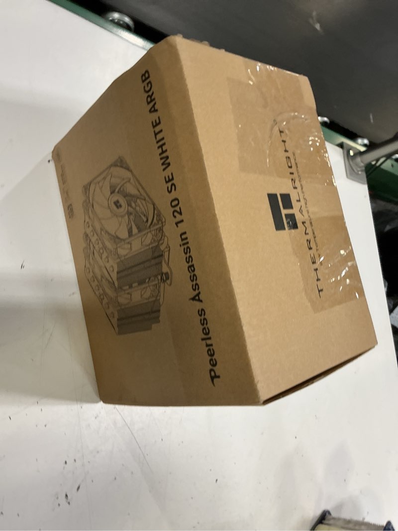 Condition photo showing New/Like New for thermalright peerless assassin 120 se argb white cpu air cooler, 6 heat pipes cpu cooler, dual 120mm tl-c12cw-s pwm fan, aghp technology, for amd am4/am5/intel lga1700/115x/1851/1155/1200 pa120 se white argb