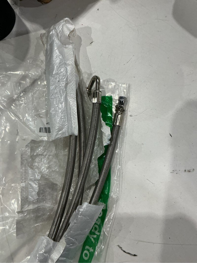 Condition photo showing Good Condition for valve stem extension, 4 pcs dually flexible stainless steel braided valve stem extenders for dual wheels, tire inflation extension for cars trucks motorhome rv trailer vehicle (7", 12") 4pcs