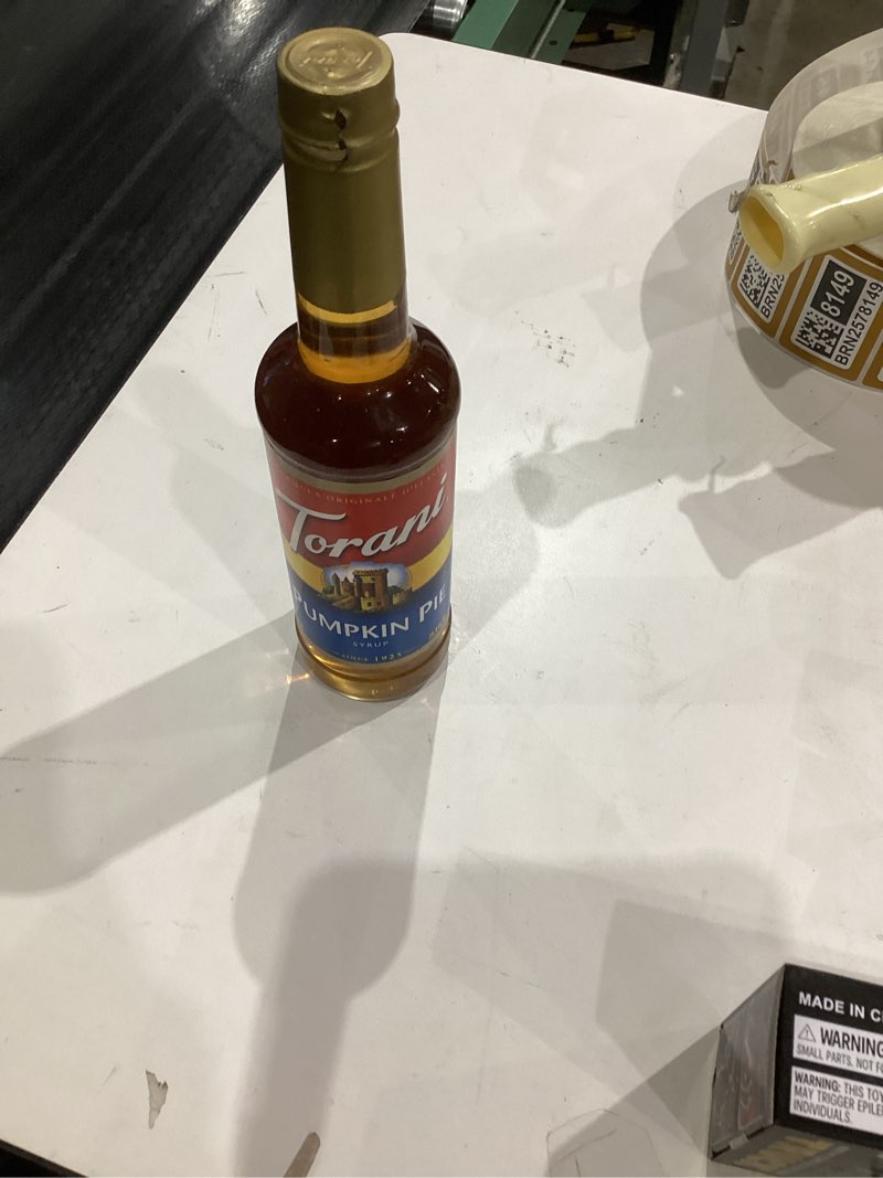 Condition photo showing New/Like New for Coffee Syrup, Pumpkin Pie Flavored Syrup for Drinks, 25.4 Fl Oz Pumpkin Pie 25.4 Fl Oz (Pack of 1)