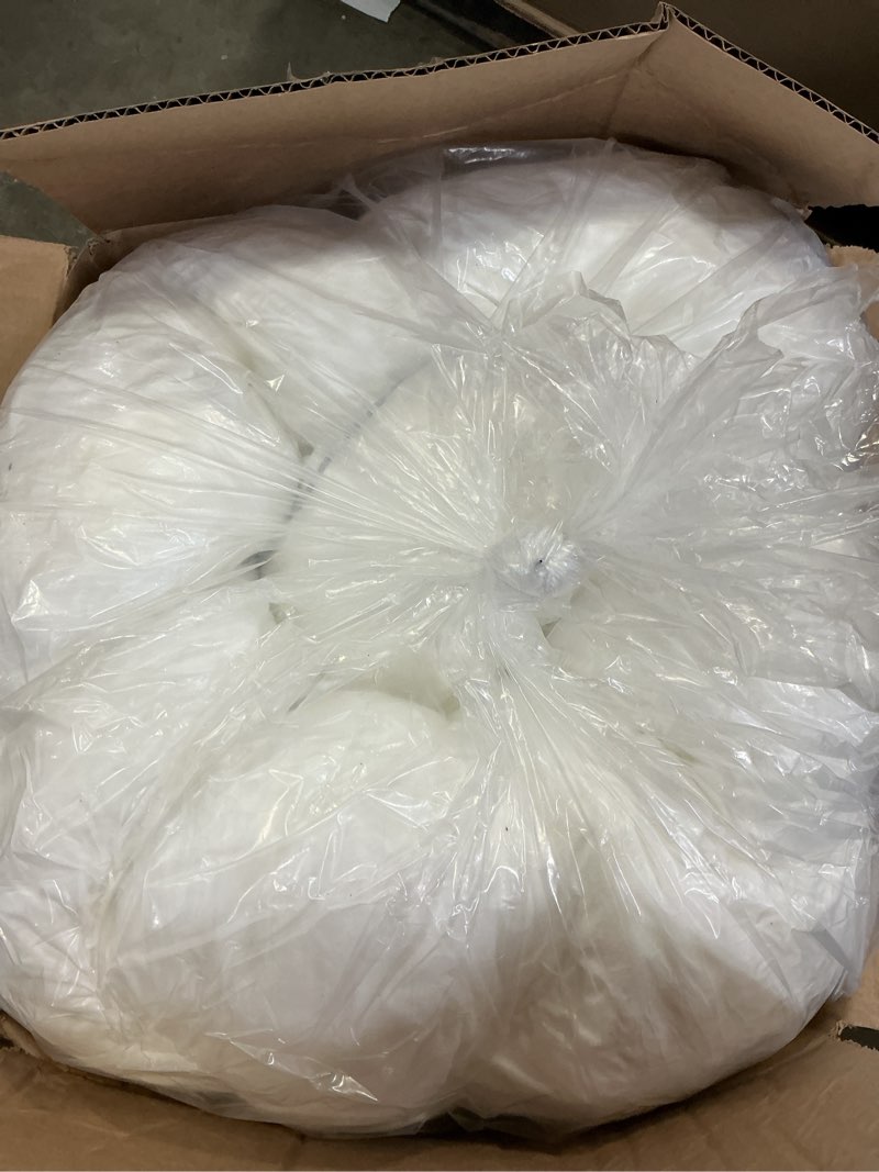 Condition photo showing As Is for decroom 3 inch memory foam mattress topper queen for back pain relief, filled with breathable memory foam pillow topper soft fluffy supportive bed mattress pad, 80x60x3 in queen white