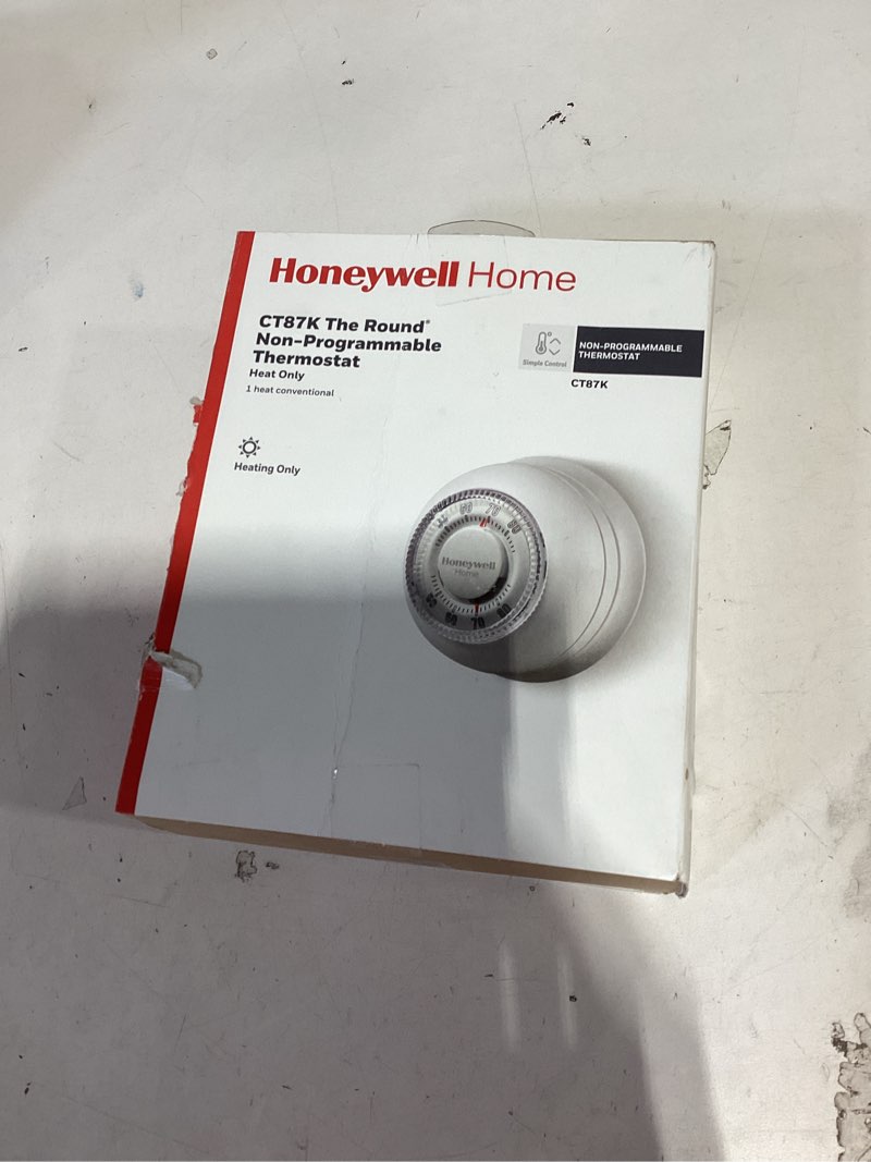 honeywell home ct87k round heat only 24-volt mechanical non-programmable thermostat