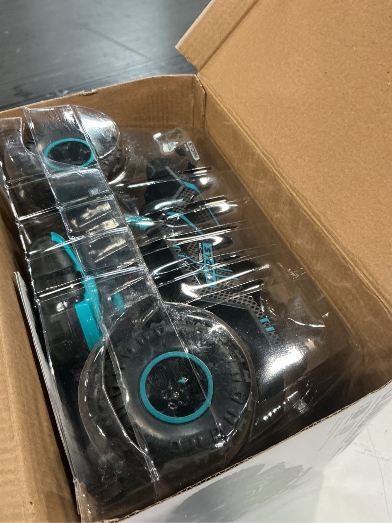 Condition photo showing As Is for spray light climbing car 2.4ghz radio controller rc monster car mountain big floball drive remote control car toy off-road vehicle stunt rock climbing kids birthday gift , size: 2 x battery pack)