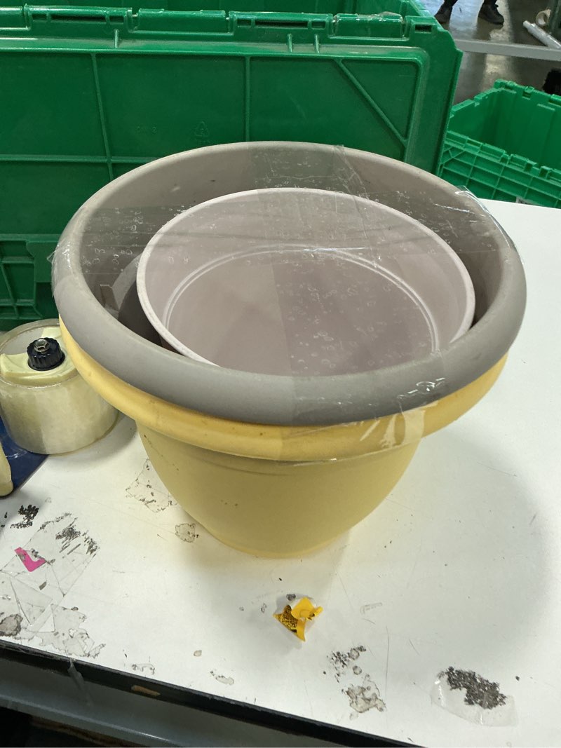 Condition photo showing As Is for Misc plastic flower pots