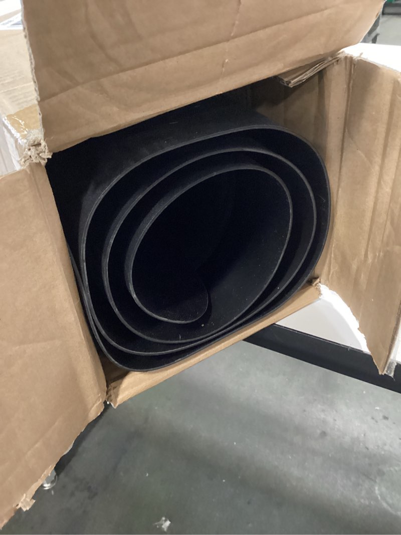 Condition photo showing As Is for Salon mats for Hair Stylist 3'x5' Barber Shop Salon Floor Chair Mat - Black Square Anti-Fatigue Salon Floor Mat -1/2\" Thick Salon Standing Mat