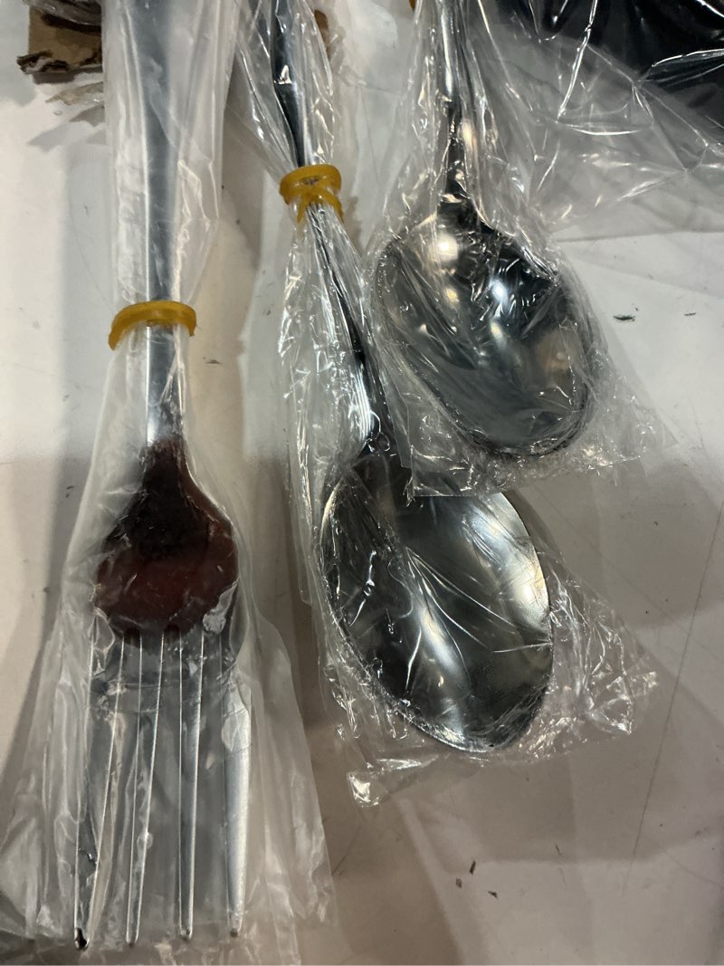 Condition photo showing Good Condition for 12-piece soup spoon set food-grade stainless steel cutlery spoons, mirror new