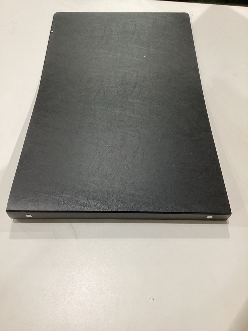 Condition photo showing As Is for Cardinal 11 x 17 ClearVue Slant-D Ring Binder  1  Cap  White, SIMILAR TO STOCK PHOTO 