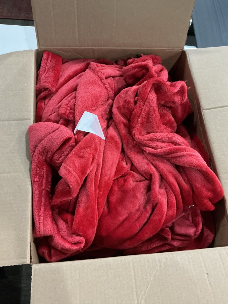 Condition photo showing As Is for BEDELITE Flannel Sheets Full Size Red - Super Soft Fleece Sheets Set Fluffy Extra Plush, 4 Piece(Include Fitted Sheet, Flat Sheet, 2 Pillowcases) Red Full