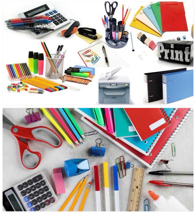 assorted lot of office and school supplies 