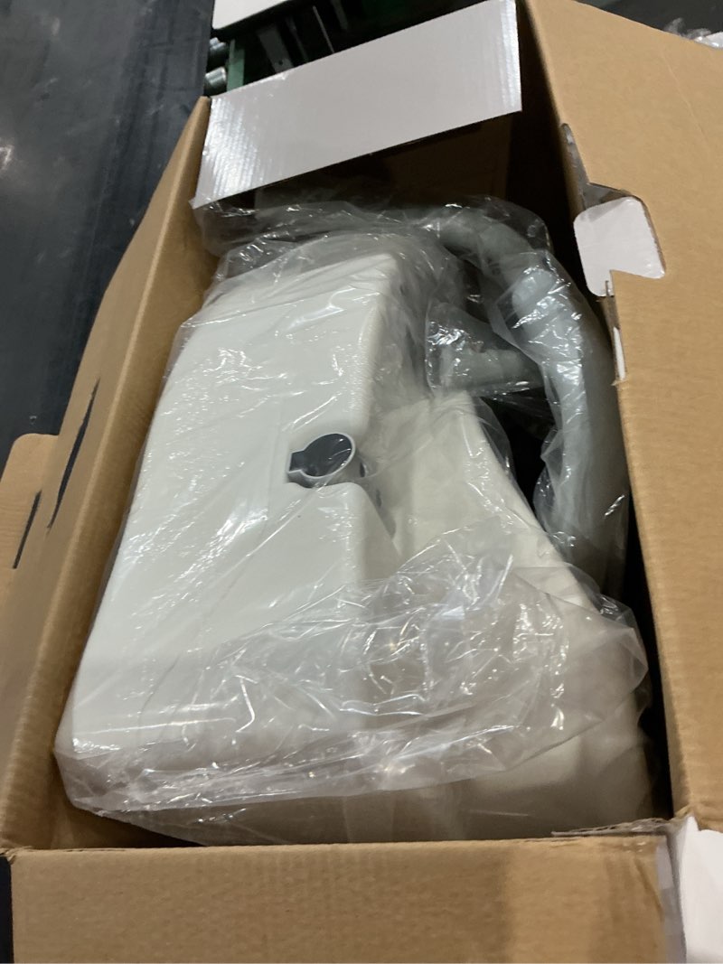 Condition photo showing As Is for medline 5  elongated raised toilet seat  with lock and removable padded arms