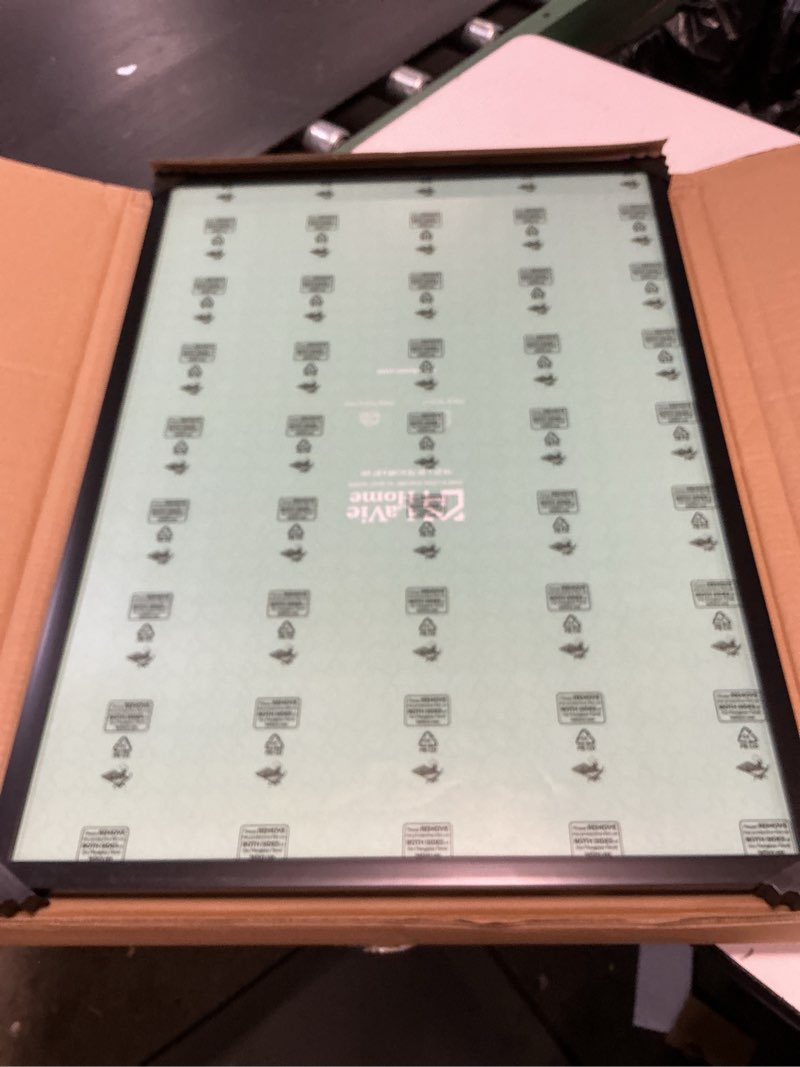 Condition photo showing New/Like New for lavie home 19.25x26.75 picture frame for wall display, 19.25x26.75 black puzzles frame with hd plexiglas, 19.25 x 26.75 frame 1 pack, display for vertical or horizontal, classic collection black 19.25x26.75 1