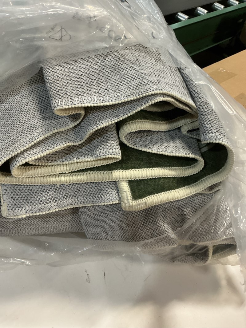 Condition photo showing Good Condition for LIVEBOX 8x10 Green Area Rugs for Living Room, Vintage Floral Non-Slip Washable Rugs, Farmhouse Botanical Birds Nature Pattern Area Rug for Bedroom, Carpet for Dining Room Decor(Green,8'x10') 8' x 10' Green