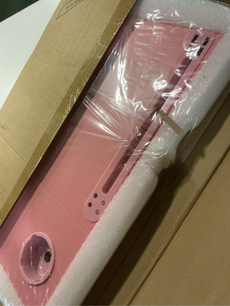 Condition photo showing New/Like New for cloudtrip plus xl adjustable 17in laptop desk with light, usb port, ipad holder, drawer storage - larger 23.6in adjustable lap desk for bed, home office, breakfast tray, fordable legs desk (pink)