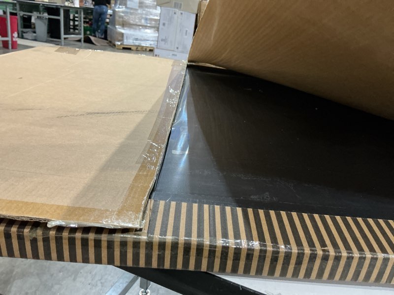 Condition photo showing Good Condition for americanflat 36x36 picture frame with polished plexiglass - epic collection - square picture frame with engineered wood - wide photo frames for wall display - black black 36x36