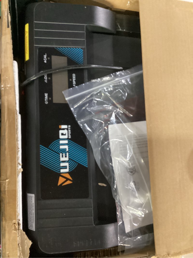 Condition photo showing Good Condition for (not tested)yuejiqi walking pad under desk treadmill with incline for home office, 2.5hp portable walking pad treadmill with 280 lbs weight capacity, remote control, led display black