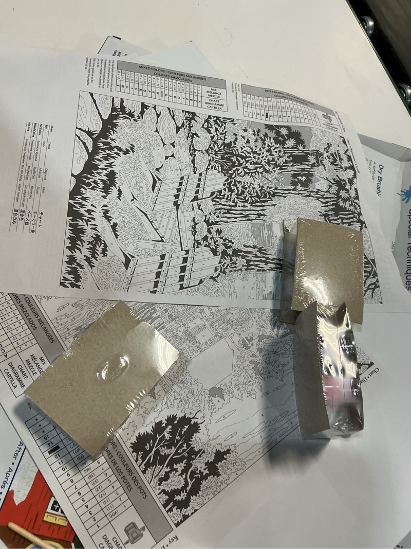 Condition photo showing New/Like New for Dimensions PBN 20x14 AdirondackEvening, None, Adirondack Evening