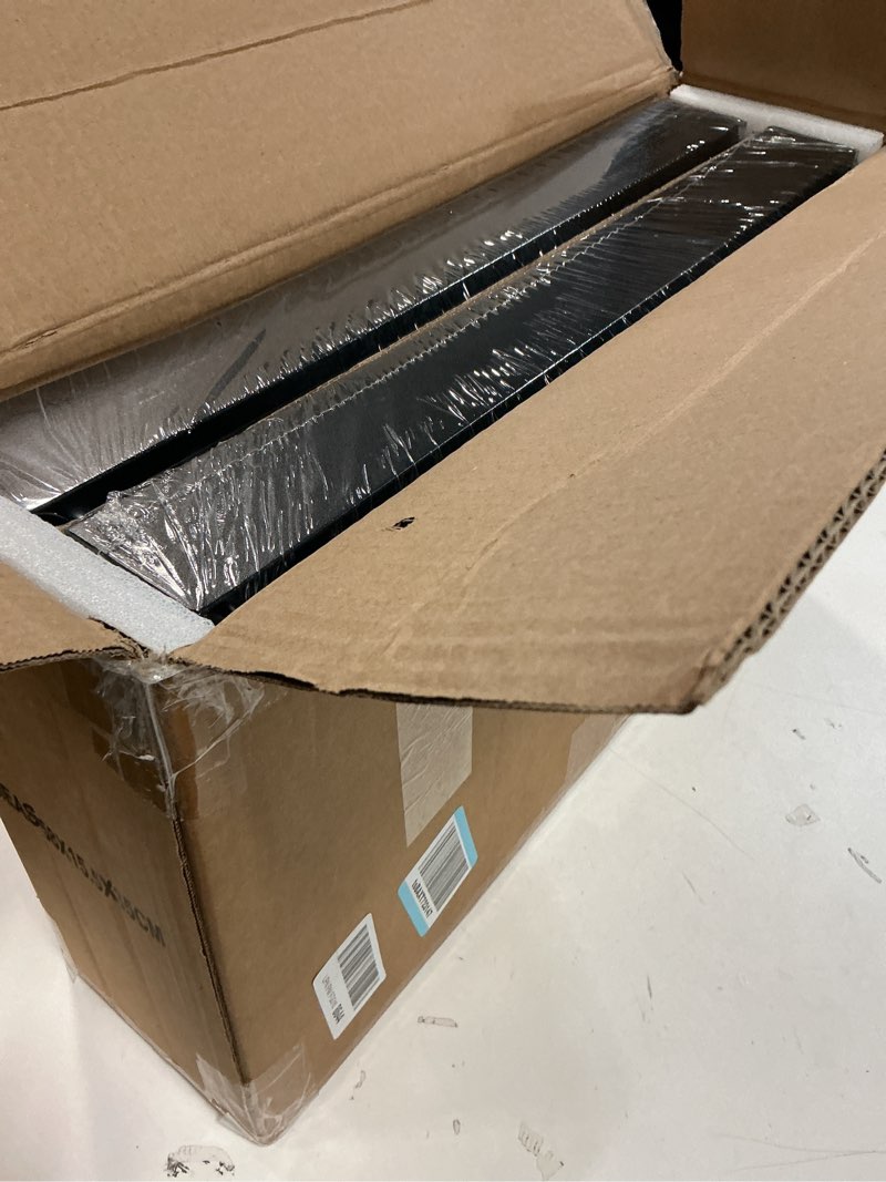 Condition photo showing New/Like New for 2Pack Expandable Pull Out Cabinet Organizer 21"Deep with Raising Pad for Framed Cabinets, Upgrade 3 Slide Rails Slide Out Drawers, Roll Out Shelves Adhesive,Adjustable Width 12.05"-20.4"Black Black 21"D x 12.05"-20.4"W(2Pack)