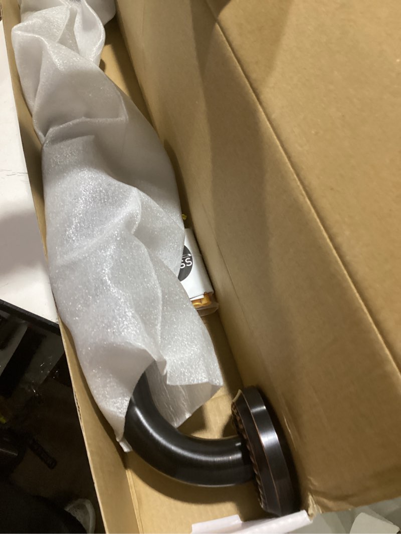 Condition photo showing Good Condition for 18-Inch Grab Bar Featuring Anti-Slip Handrail, Solid Brass, Oil Rubbed Bronze, Heavy-Duty Construction Armrest, Bathroom Bathtube Shower Safety Rail 18 Inch (Pack of 1) Mh