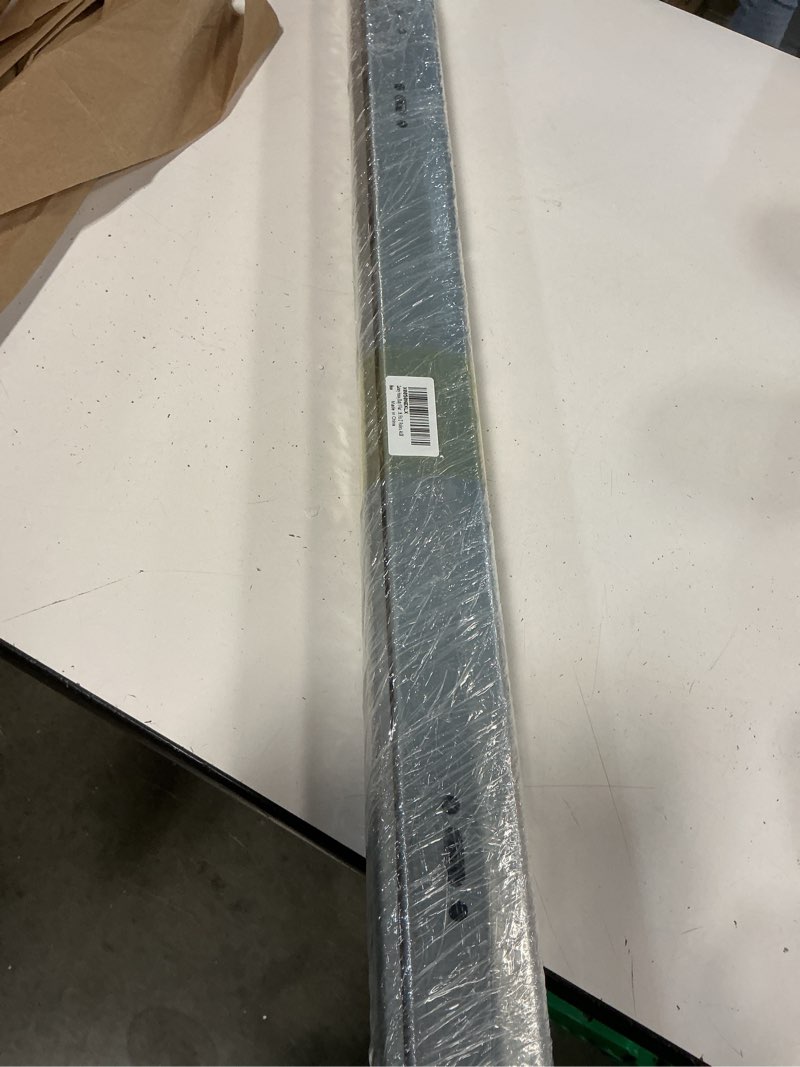 Condition photo showing Good Condition for heavy duty 1 pair garage door vertical track kit with connecting plates and screws, 7ft galvanized steel, 76" length, fits 2" rollers, 4x38"