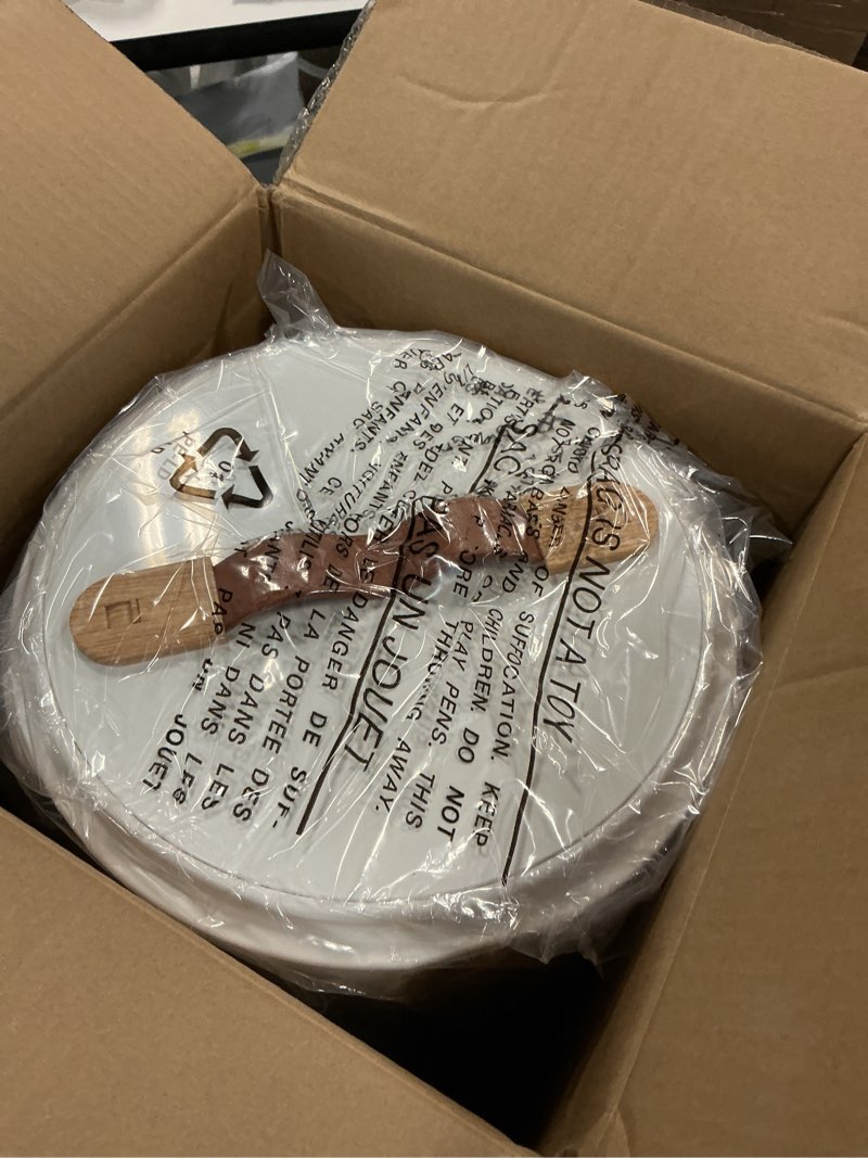 Condition photo showing Good Condition for Keenray Towel Warmer for Bathroom, Towel warmer bucket with Heating Progress Bar, Fragrance Disc Holder, Leather handle, Auto Shut-off Towel Bucket Fits Up to Two 40" x 70" Towels, Bathrobes, Blankets White/Wood 18L