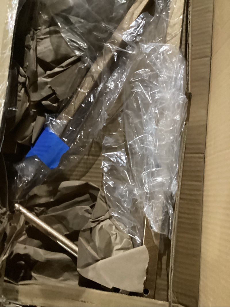 Condition photo showing Good Condition for Blulu Heavy Duty Adjustable Shopping Bag Rack Metal Rack for Retail Store Chrome Handbag Display Stand for Trade Show Boutique Small Business, 45 Inch(1 Pcs,Gold) Gold 1