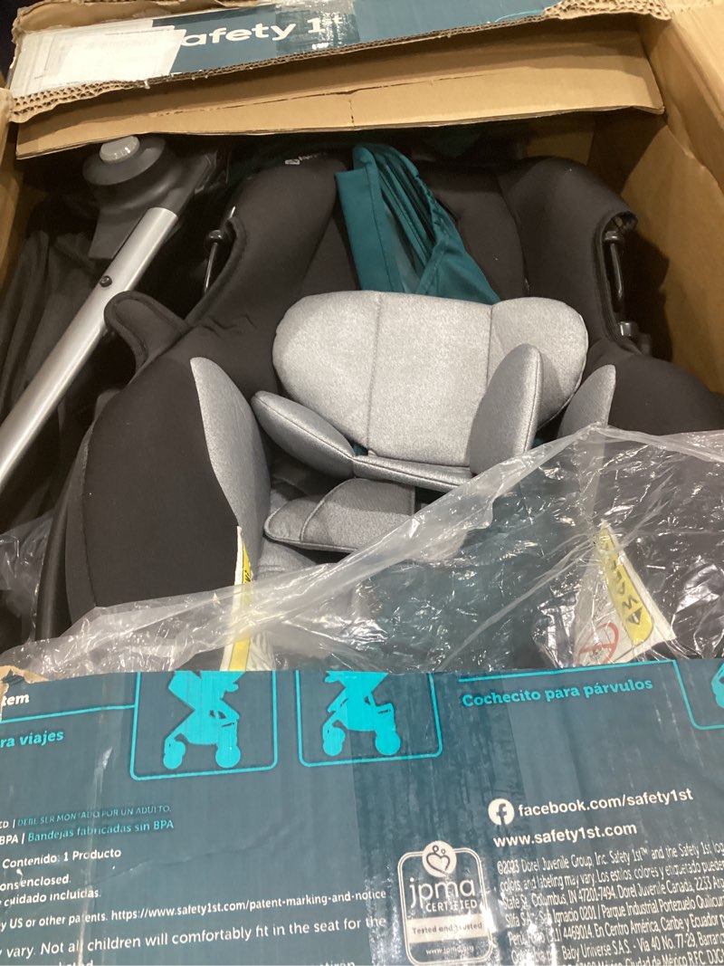 Condition photo showing As Is for safety 1st grow and go flex 8-in-1 car seat stroller combo, baby stroller travel systems for infants 4-30 lbs, stroller and carseat combo set, night rider