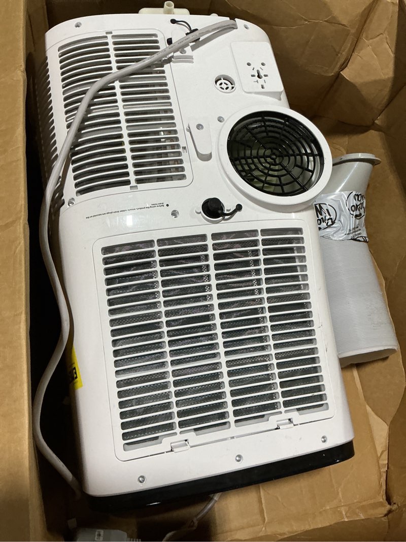 Condition photo showing Good Condition for 14000 btu portable air conditioner, 3 in-1 ultra-quiet cooling, dehumidifier & fan for rooms up to 700 sq. ft. – sleep mode, 24h timer & windows kit possibly incomplete