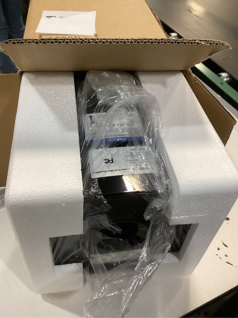 Condition photo showing Good Condition for 15L/4Gal Humidifier Large Room, 600mL/h Misting, 1200ft² Coverage, Auto Humidity Control, 72H Runtime, Top Fill, Aroma Diffuser, Sleep Mode, 12H Timer, Auto Shutoff Protection Black