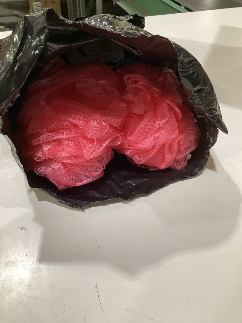Condition photo showing Good Condition for (SIMILAR TO STOCK PHOTOS) BTYMS 6 Pcs Shower Pouf 60g Bath Loofah Shower Sponge Loofahs Exfoliating Mesh Puff Body Wash Sponge White&pink&green&cyan&brow&gray 6 Count (Pack of 1)