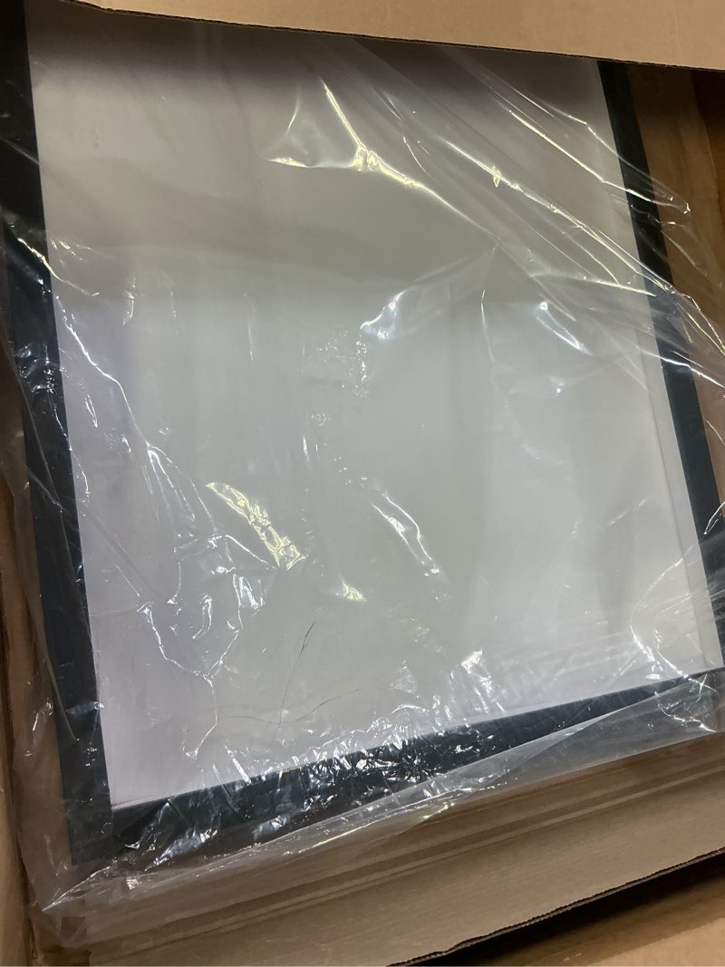 Condition photo showing Good Condition for 16x24 Contemporary Black Shadow Box Frame | 3/4" Depth of Usable Space| Interior Size 16x24 or 24x16 Inches| UV Resistant Acrylic, Acid-Free Backing, Wall Hangers | Made in USA
