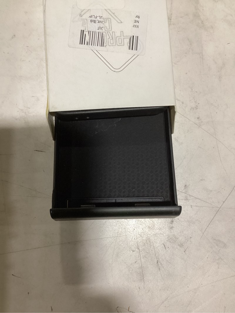 Condition photo showing Good Condition for for Samsung Galaxy Z Flip 7 Case, Built-in Outer Screen Protector & Hinge Protection, Z Flip7 Slim Fit Hard Full Body Shockproof Phone Cover, Black Z Flip 7 Black