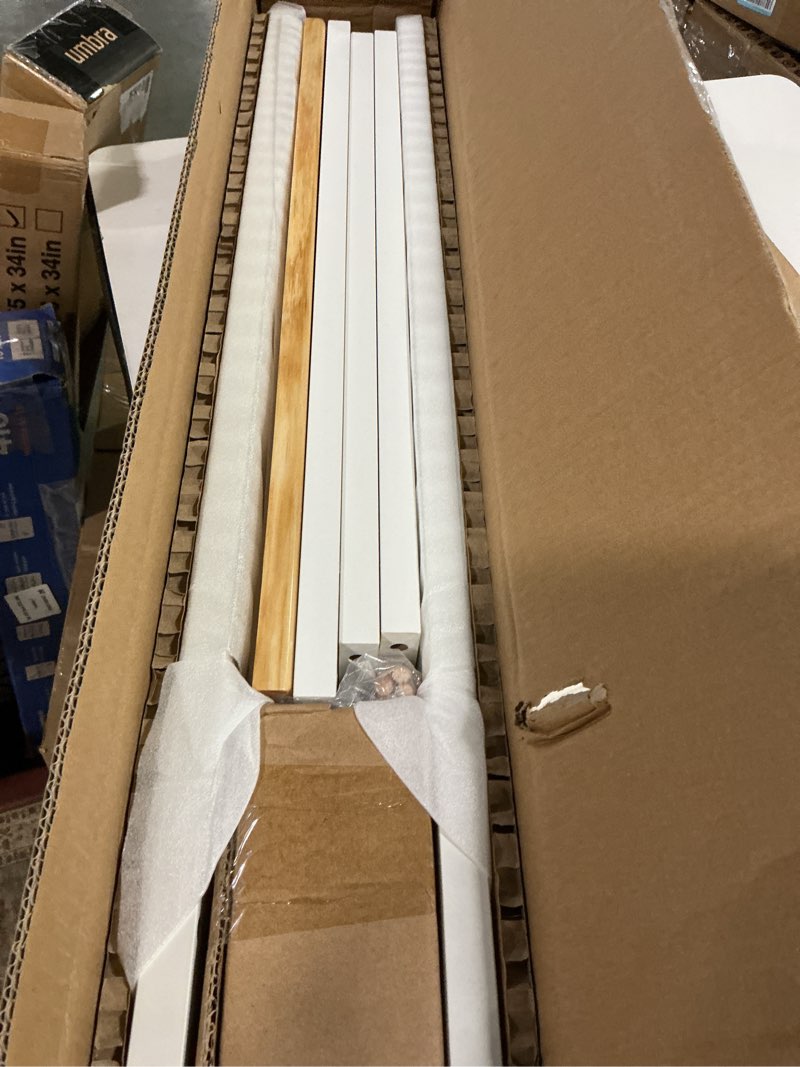 Condition photo showing Good Condition for KLM 4 Tier White Slim Storage Cart with Handle, Slide Out Storage Rolling Utility Cart for Kitchen, Laundry, Narrow Places