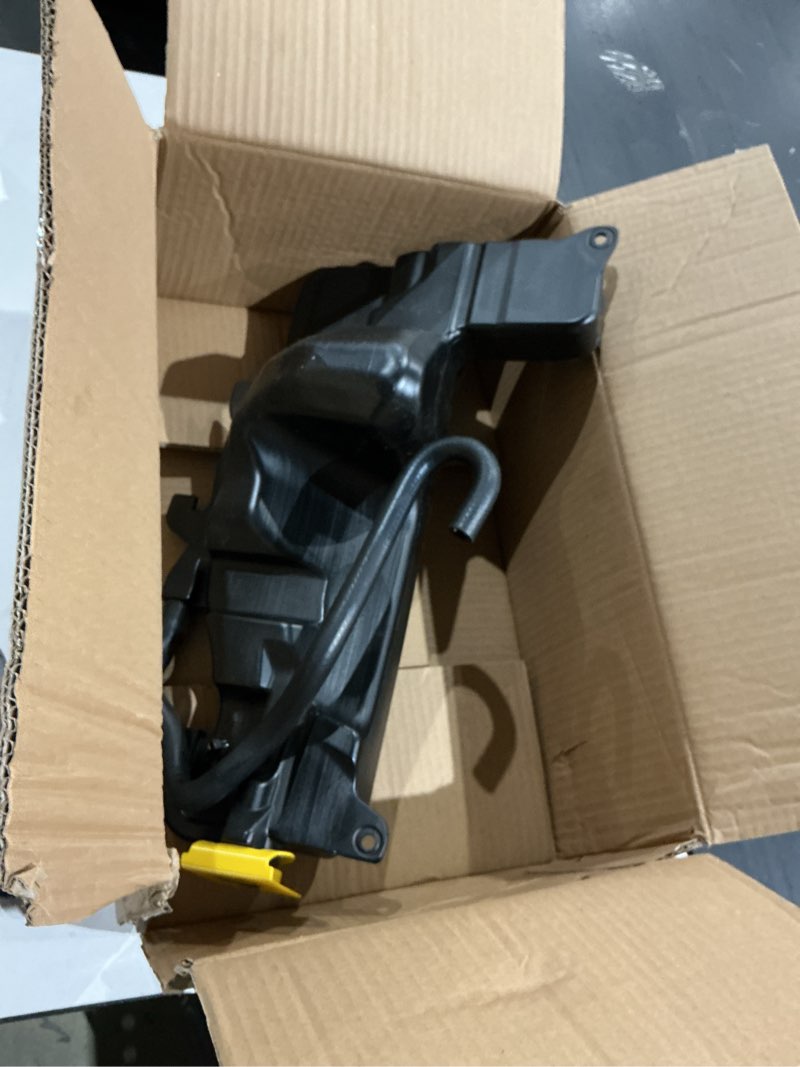 Condition photo showing Good Condition for en-gine coolant tank for 2019 2020 2021 2022 do-dge ram 1500,with cap replacement for ch3014176,191275808818, 68309844ac