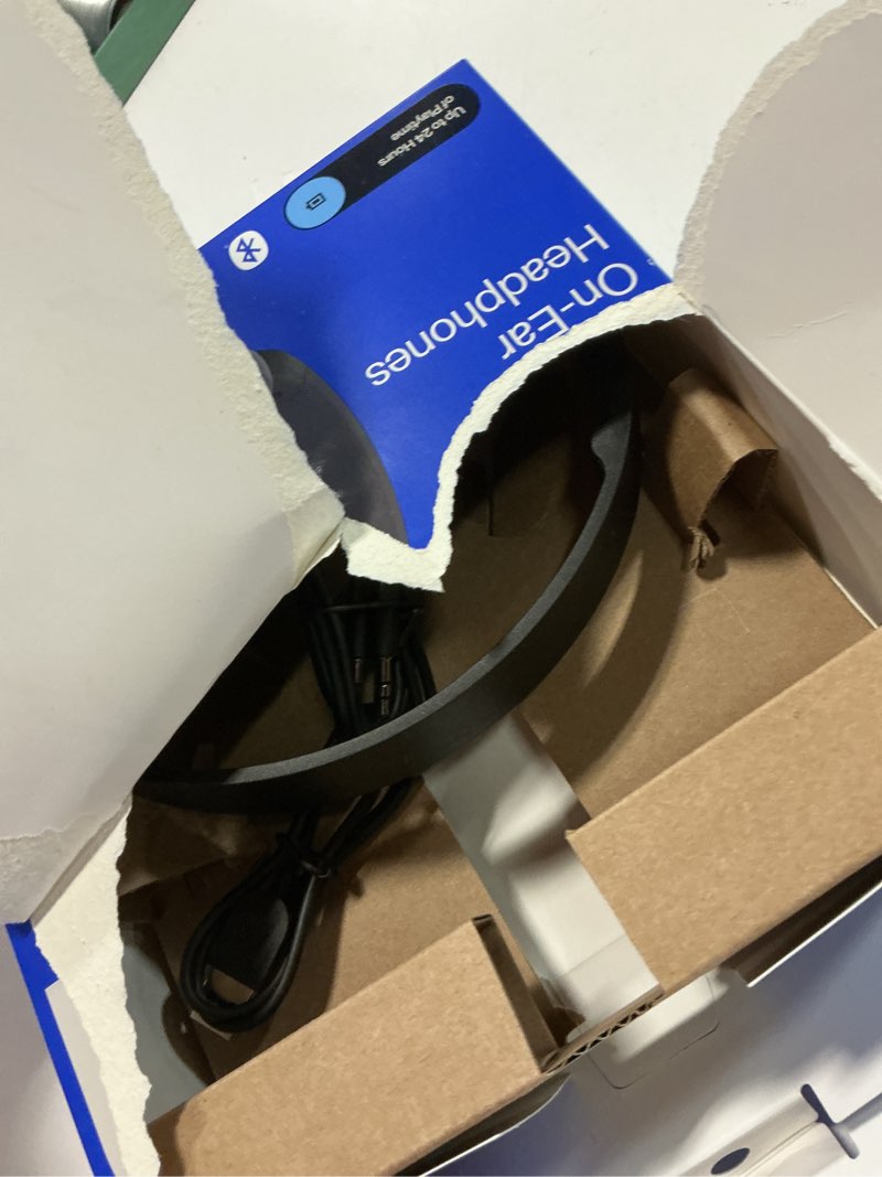Condition photo showing Good Condition for onn wireless on-ear headphones with bluetooth, black