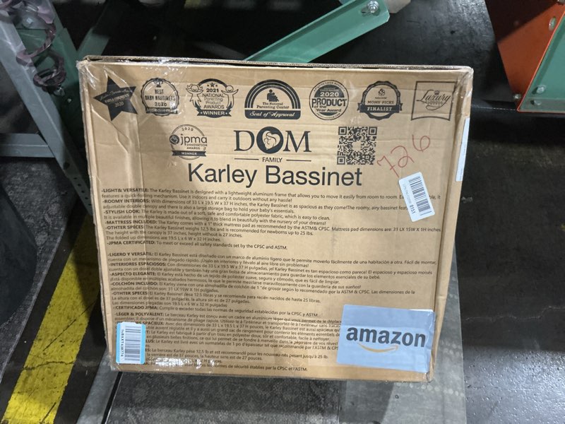 Condition photo showing Good Condition for dream on me karley bassinet, award winner lightweight travel baby bassinet, foldable bedside sleeper