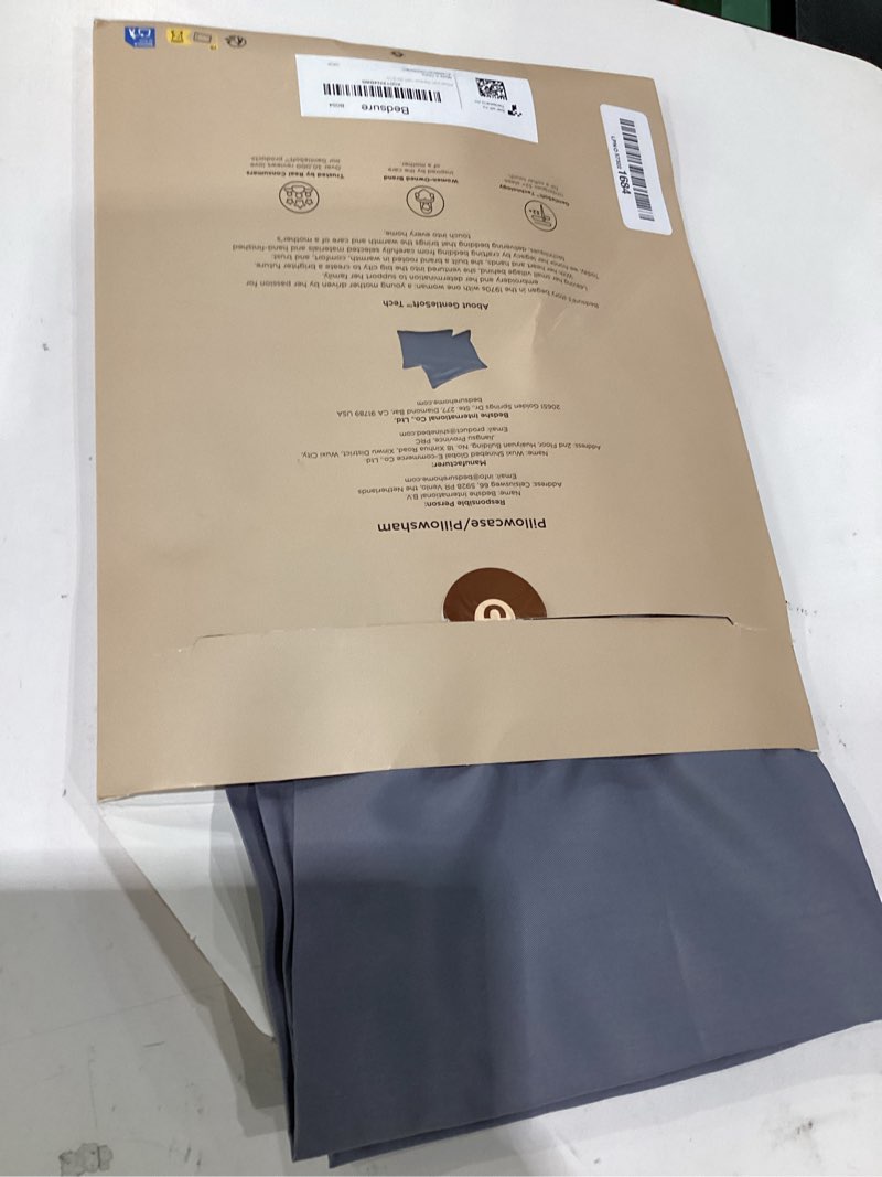 Condition photo showing Good Condition for bedsure pillow cases queen, cooling pillow cases, rayon derived from bamboo dark grey pillowcases queen size set of 2, purewoven & soft bedding pillow cover with envelope closure,gifts, 20x30 inches 01 - dark grey queen (20" x 30")