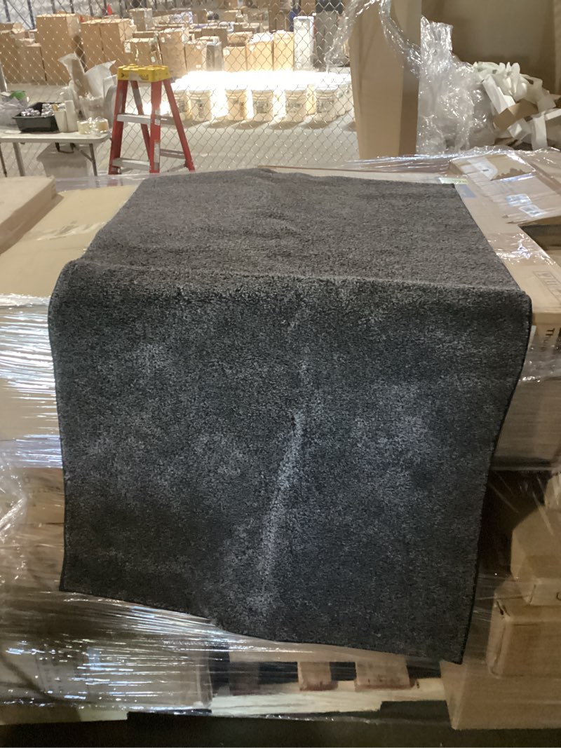 Condition photo showing Good Condition for black rug for bedroom, small area rugs 3x5, non-shedding indoor shaggy rug for living room home decor(3 x 5, black) 3' x 5' (rectangular) black