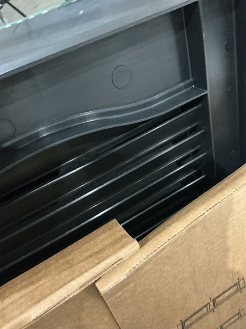 Condition photo showing Good Condition for mid america open louver 14.5 inch vinyl shutters (1 pair) - 14.5 x 43 002 black with mounting hardware black 14.5"w x 23"h