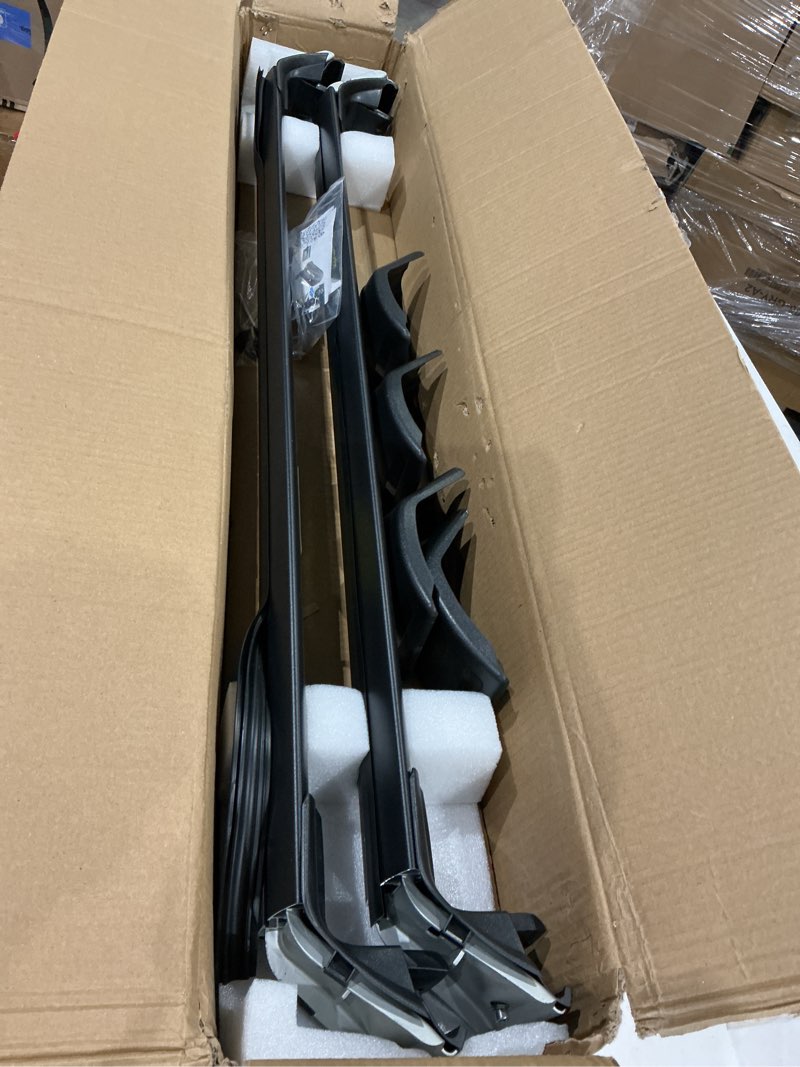 Condition photo showing As Is for sydsz roof rack cross bars 300lb compatible with audi q5 8r 2009-2017, flush side rails, heavy duty anti-theft aluminum roof rails crossbars rooftop luggage racks carrier
