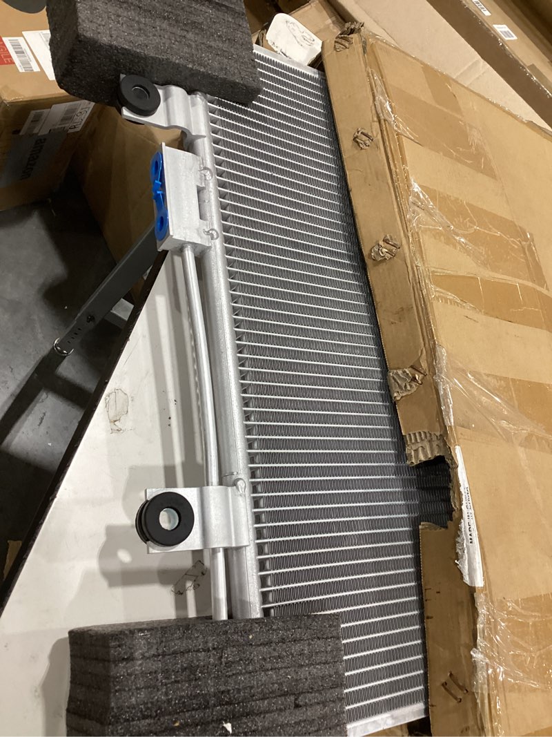 Condition photo showing As Is for a-premium air conditioning a/c condenser compatible with buick enclave 2008-2017 & chevrolet traverse 2009-2017 & gmc acadia 2007-2016 & saturn outlook 2007-2010