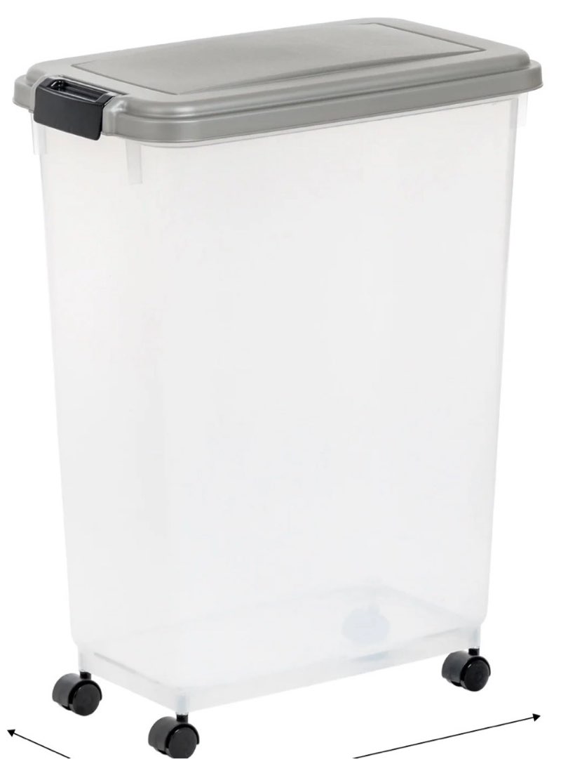 Airtight Pet Food Container | Dog & Cat Food Storage Bin with Scoop