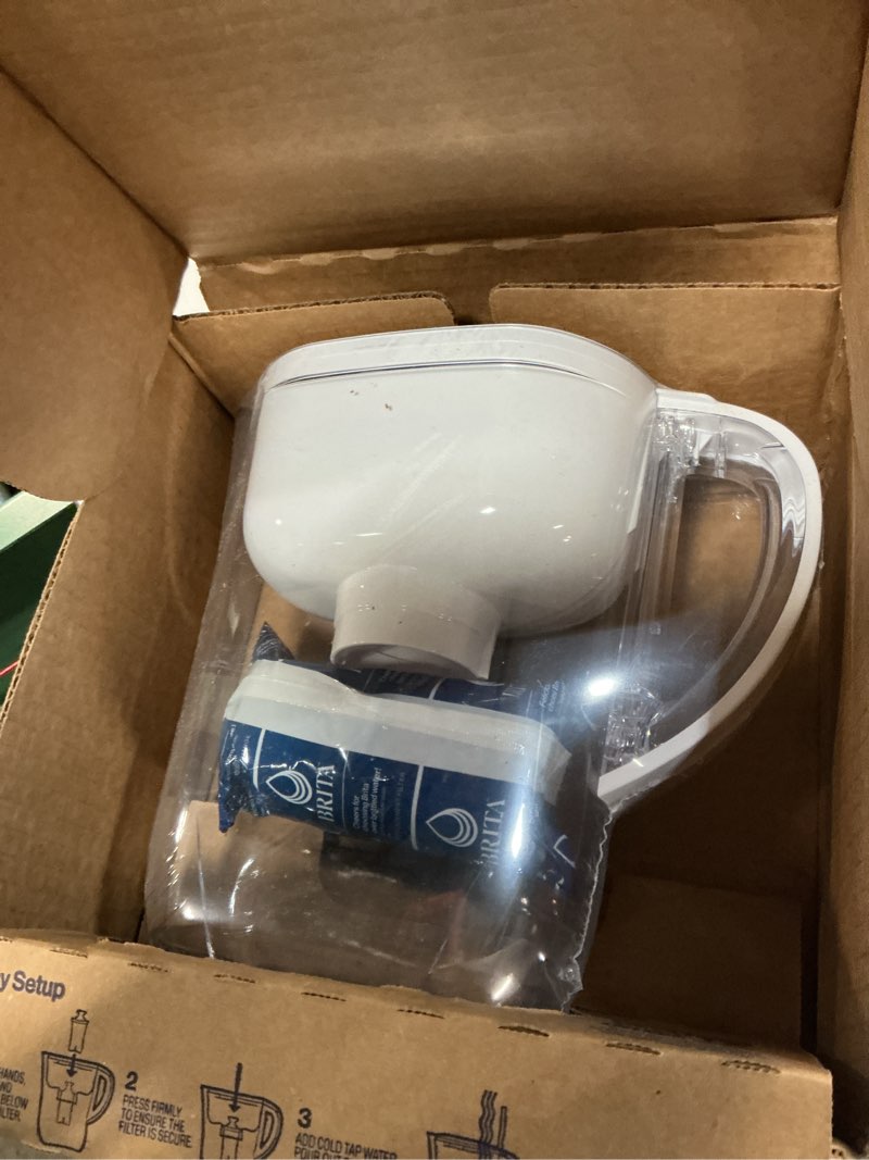 Condition photo showing Good Condition for brita water pitcher, metro elite filter, removes 99% of lead, includes 1 filter, 6-cup capacity, white elite filter white