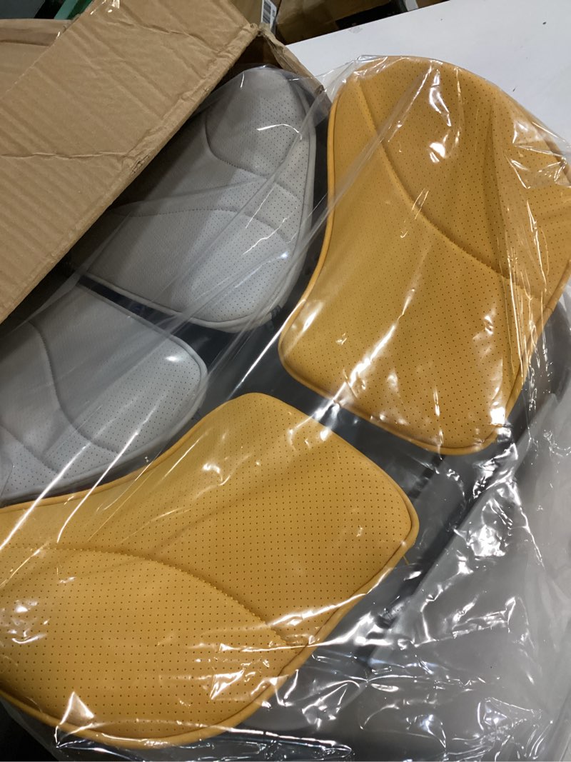 Condition photo showing Good Condition for Lumbar Support Pillow for Office Chair, Office Home Must Haves, Back Support for Car, Back Cushion, Back Support Pillow for Chair, Height Adjustable, Dynamic Tracking of Back Movement Yellow