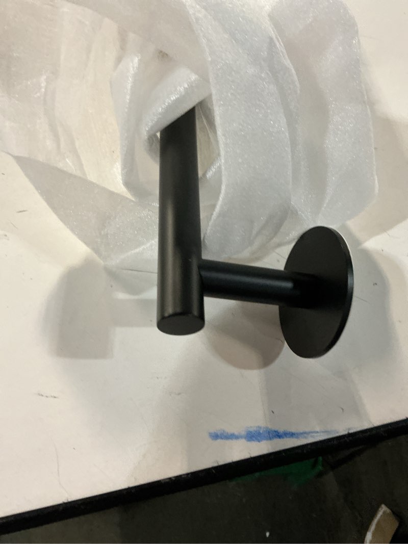 Condition photo showing Good Condition for 24 Inch Matte Black Towel Rack-Over The Door Towel Rack,Wall Mounted Towel Racks for Bathroom, Bathroom Towel Holder&Towel Bar,No Drill Easy istall bathroorm Furniture Matte Black 23.6 Inch
