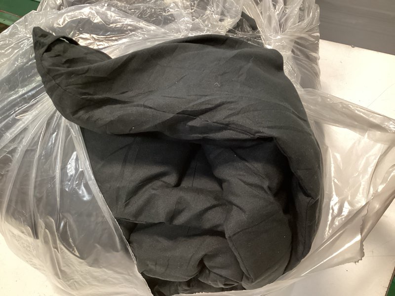 Condition photo showing As Is for hyleory all season full size bed comforter - cooling down alternative quilted duvet insert with corner tabs - winter warm - machine washable - black full?82*86? black